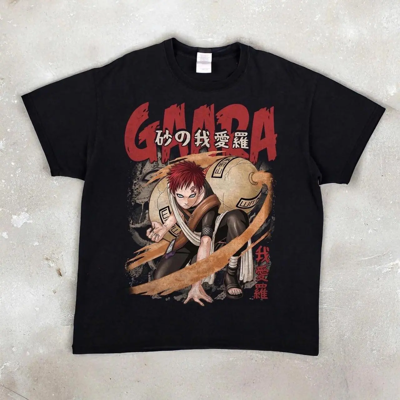 Gaara Anime T Shirt, Naruto Graphic Tee, Vintage Anime Shirt, Japanese Streetwear, Manga Graphic Tee, Unisex Shirt