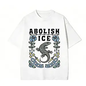 Gothic Punk Inspired Lizard Print T Shirt Perfect for Summer