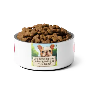 American Mafia French Bulldog Pet Bowl