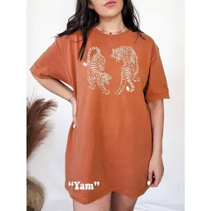 Vintage Tiger Shirt Comfort Colors® Tshirt Tiger Tshirt Tiger Graphic Tee Year of the Tiger Pink Tiger Shirt Aesthetic Clothes Indie T Shirt