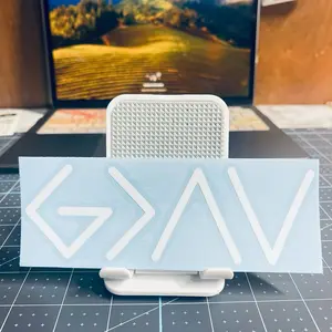 God is Greater than the Highs and Lows Vinyl Decal for vehicle windows. Waterproof. 6 x 2