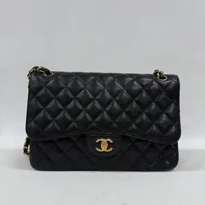 Pre-owned CHANEL lamskin Shoulder Bags Classic Flap CF Jumbo Shoulder Bag 【BF 12Z】KY02350 ty