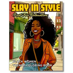 Black Women Coloring Book: 50 Beautiful Portraits of Black Women with Natural Hairstyles and Bold Features Perfect for Adults and Teens 8.5x11" Pages High Detail Artwork Easy to Color