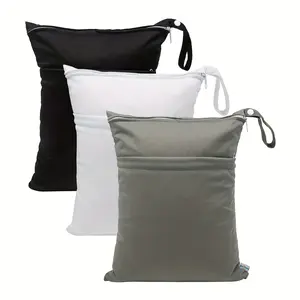 Wet Dry Bags for Baby Cloth Diapers, Washable Travel Bags, Multifunctional Diaper Bag, Travel Diaper Tote, Ideal for Beach, Pool, Gym, Perfect for Swimsuits & Wet Clothes Storage