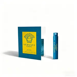 Versace Eros Eau de Parfum Parfum Sample Vial 0.03 fl. oz/ 1 ml  Men's Perfume: Long-Lasting Scent, Portable Size