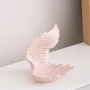 Elegant Ceramic Shell Jewelry Tray, Decorative Storage Plate for Entryway, Vanity Display Dish, Small Craft Ornament