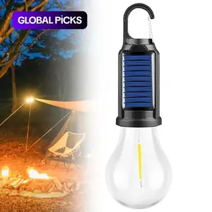 Rechargeable Solar Camping LED Flashlight, Portable Multifunctional Outdoor Light, Emergency Led Flashlight, Ideal for Hiking, Camping, Emergencies, Home Use
