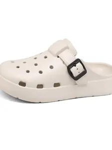 Cloud Walk Holes Slippers, Eva Material, Solid Pattern, Less Than Ankle Height, Fashion Style, All Seasons Wear, Comfortable Footwear