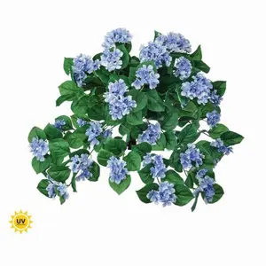 27" UV Hanging Hydrangea Plant