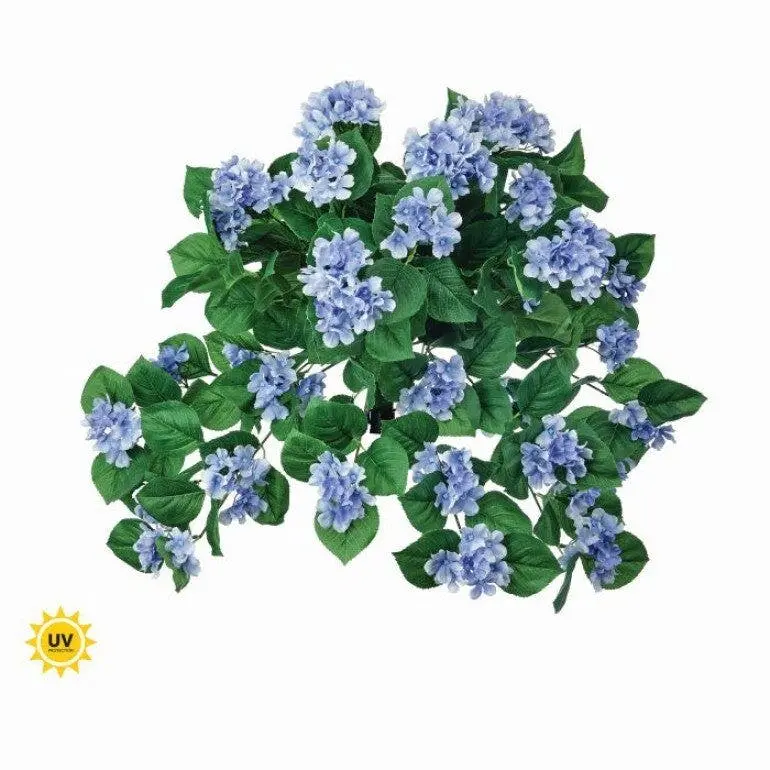 27" UV Hanging Hydrangea Plant