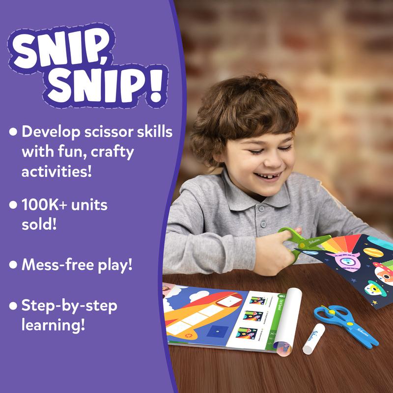 Skillmatics Snip, Snip - Art & Craft Activity, Practice Scissor Skills, Craft Kits, Gifts for Toddlers, Girls & Boys Ages 3 to 7 paper crafts