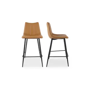 Moes Home Counter Stools ALIBI Orange  Contemporary Furniture