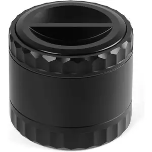 2.5" Grinder [Aluminum] 3-Piece 4-Parts Grinder for Kitchen Spice with Top Storage, Anti-jamming Teeth & Large Bottom Chamber