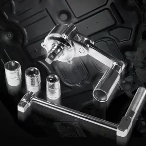 Torque Multiplier Wrench Set Chrome Vanadium Steel Lug Nut Remover Heavy Duty Labor-Saving Tool for Car & Truck Tire Repair