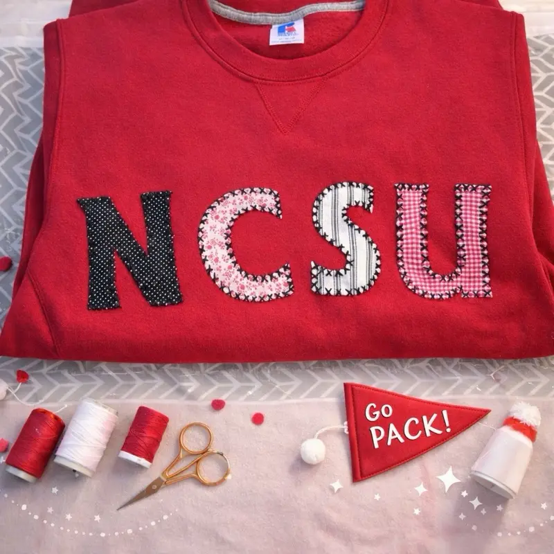 NCSU PATCH WORK SWEATSHIRT