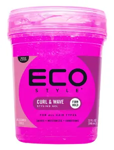 Eco Style Hair Gel Curl & Wave Anti-Itch Alcohol-Free Formula 32 Oz Perfect Hold for Angled Tapered Sides Ideal for Wavy Hair No Flakes Not Animal Tested Moisturizes Haircare 32 oz