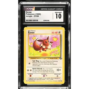 Eevee #51 Jungle CGC Gem Mint 10 Pokemon