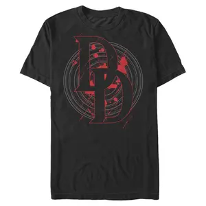 Men's Marvel: Daredevil Splatter Initials Icon T-Shirt