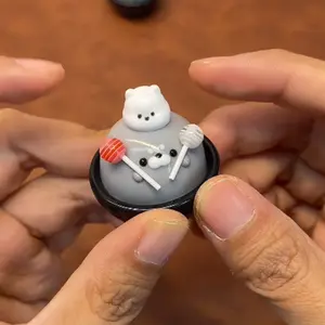 Adorable Alert! Hand-Painted Little Seal Lollipop Squishy | Stress Relief Toy for Students, Workers & Family | Super Healing Gift