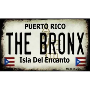 Smart Blonde  3.5 x 2 in. The Bronx Puerto Rico Novelty Metal Magnet