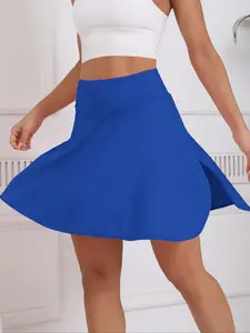 Spring Summer Two-Piece Yoga Skirt, Outdoor Tennis Badminton Golf Fitness Training, Quick-Dry Breathable High-Waisted Sportswear with Pockets