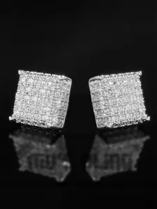 1 Pair Fashion Rhinestone Decorated Stud Earrings for Women, Fashion Jewelry for Party, Daily Clothing Decor, Trendy All-match & Exquisite Jewelry for Birthday Gift, High Quality Earrings