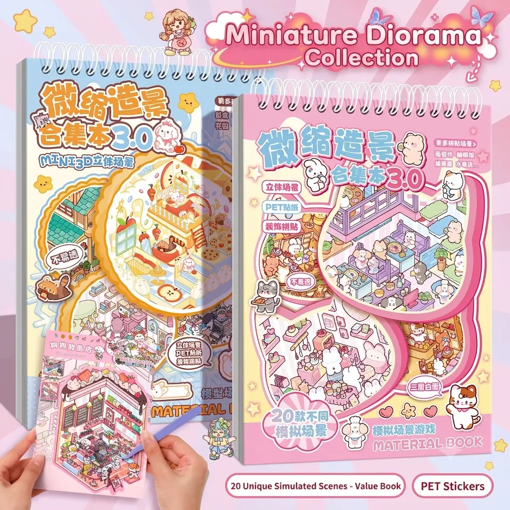 2026 New | DIY 3D Scene Stickers, Creative Handmade Wall Decor for Home(Includes tweezers)