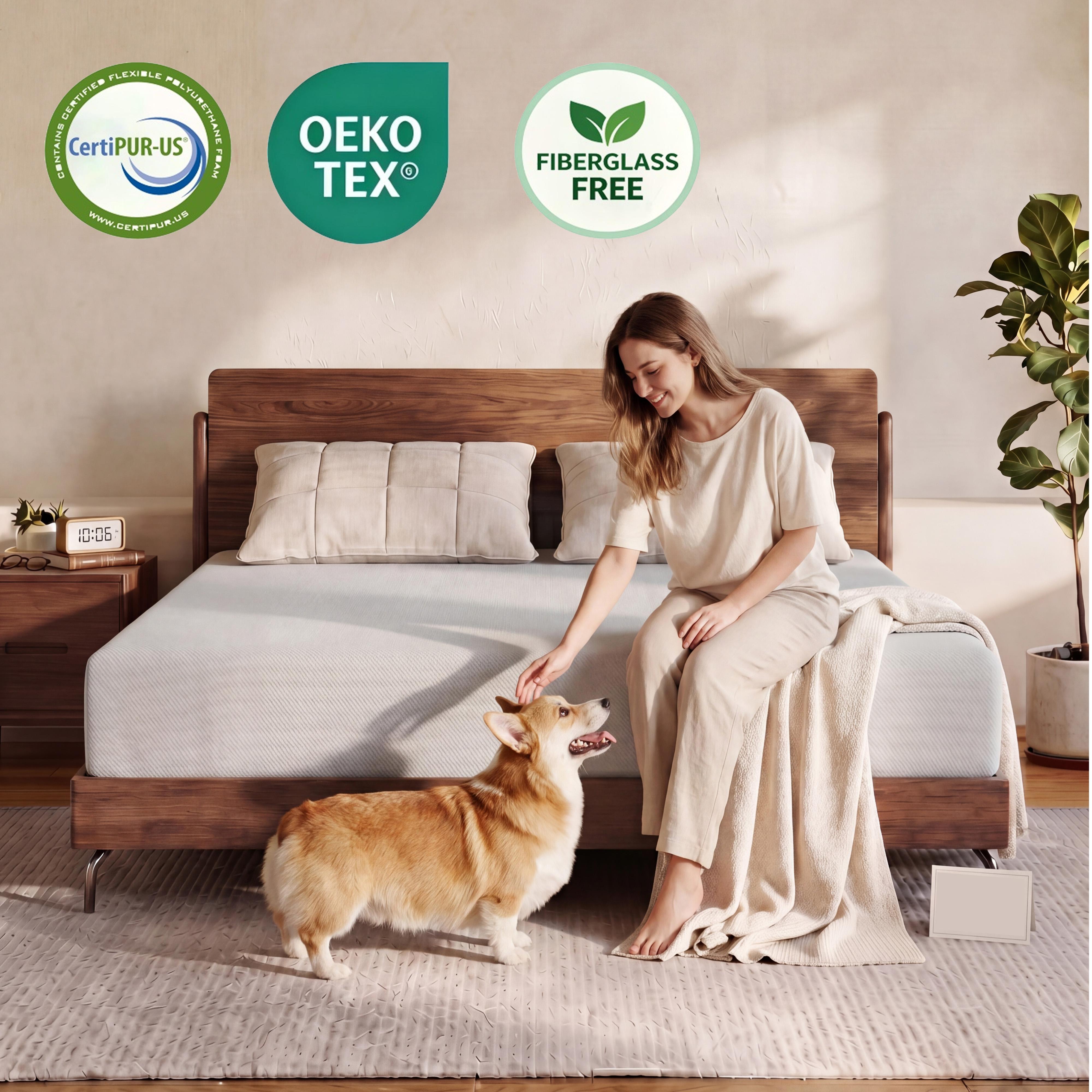 6Inch-Cooling Gel Memory Foam Mattress,queen size mattress Pressure Relief & MotionIsolation, Breathable Medium Firm Comfort,mattress topper(Twin size mattress,full size mattress, king szie mattress)