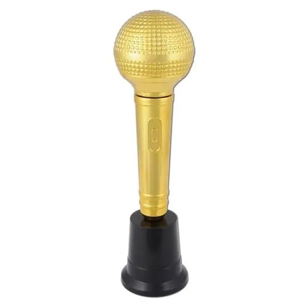 Beistle Plastic Microphone Award Trophy, Pack of 6