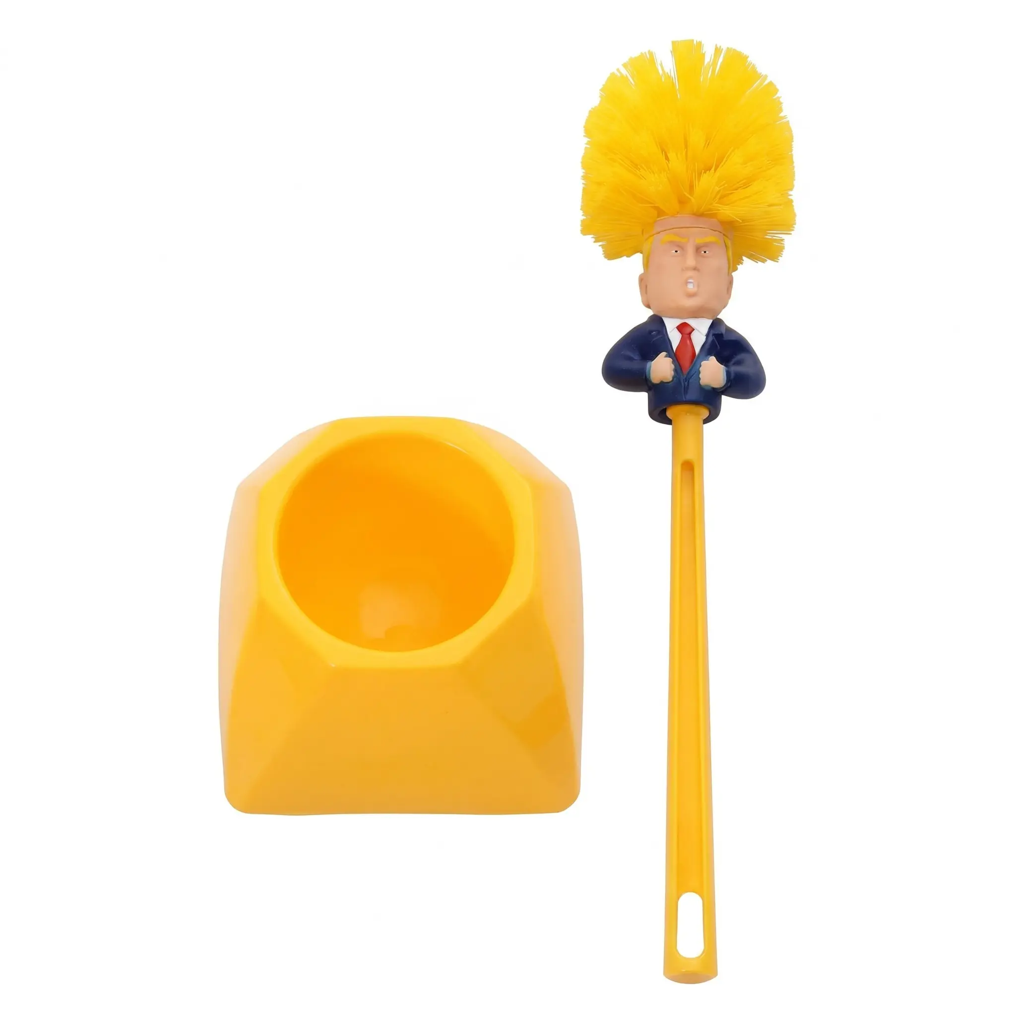 Donald Trump Elephant-Shaped ABS Toilet Brush Holder Tool - 1-Pack Bathroom Accessory, Fun Political Gift for Toilet Cleaning