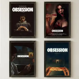 Obsession 2026 Alternative Movie Poster, Minimalist One Wish Willow Art Print, Retro 80s Style Wall Decor, Gift Ideas for Horror Fans