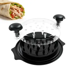 Chicken Shredder Tool Twist, Visible Chicken Breast Grinder Machine for Ground Food, Meat & Vegetables (Elegant Black) Slicer Kitchen