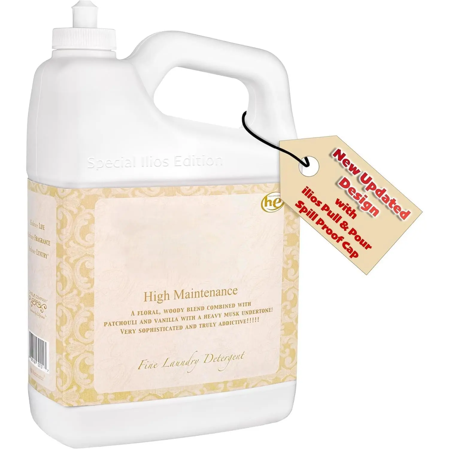 High Maintenance Wash Luxury Laundry Detergent - High Maintenance Laundry Detergent 128 oz (Pack of 1)  Packaging.