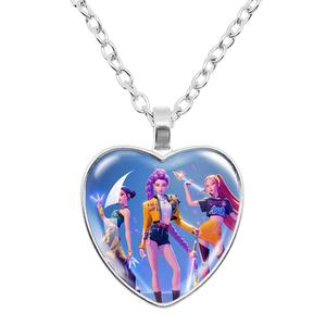 [Birthday Gift] Kpop Time Gem Heart Necklace