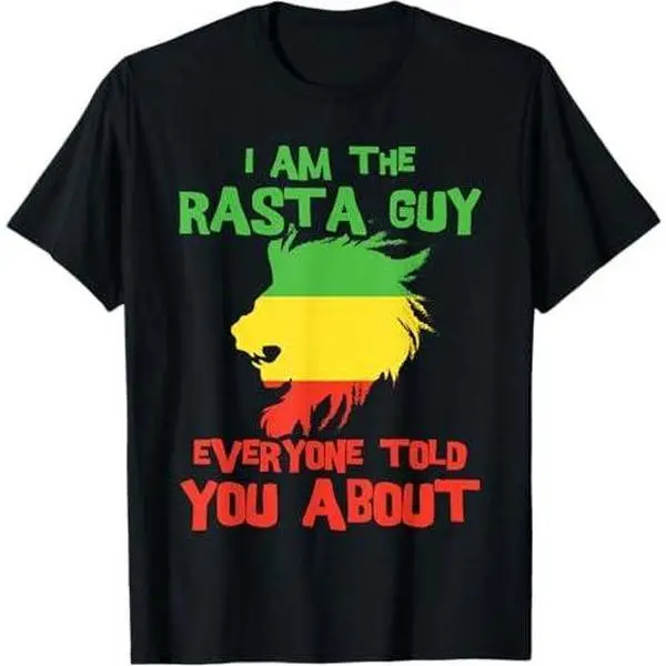 Rasta Clothing Men's Reggae Lion Dreadlocks T-Shirt