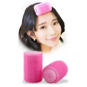 2Pcs/Set Plastic Self-Adhesive Hair Rollers Curlers for Bangs Hair Volume Curling Styling DIY Tools for Women