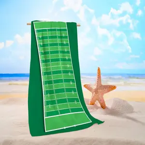 American Football Pattern Beach Towel, High Absorbency Quick Dry Soft Sand Towel, Outdoor Travel Pool Bath Towel