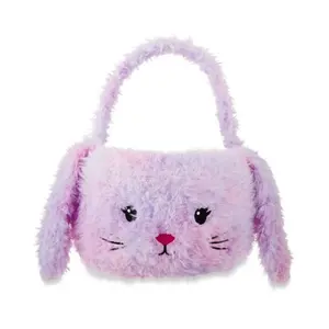 Easter Purple Plush Bunny Basket, 12 in x 12 in, by Way To Celebrate