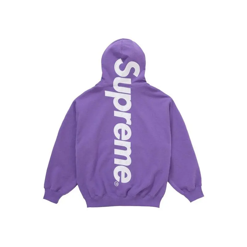 Supreme Men's Satin Appliqué Hooded Sweatshirt (FW25) Violet
