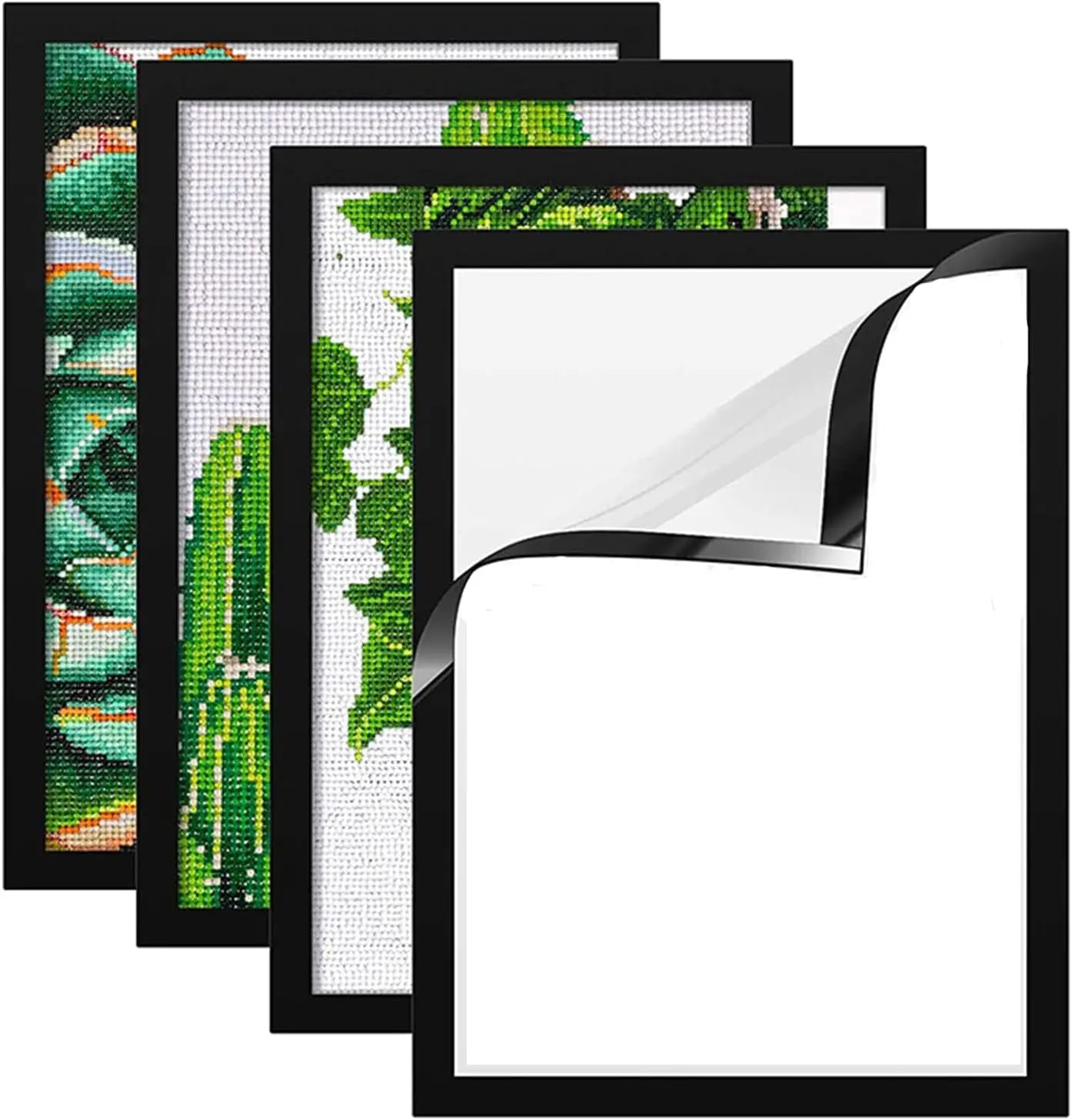 Diamond Painting Frames 12x16in/30x40cm Magnetic Diamond Art Frame Self-Adhesive (4 Pack)