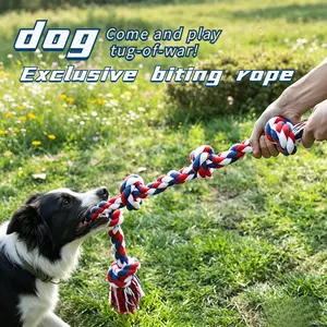 Heavy Duty Dog Rope Toy for Large Breeds |   Indestructible Tug of War Chew Toy for Aggressive Chewers