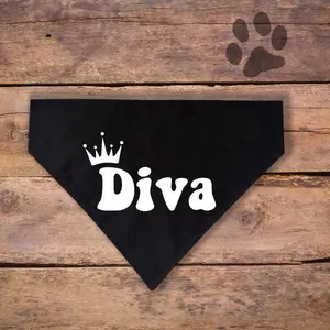 Funny Over The Collar Dog Bandana - Pet Accessory Clothing - Diva