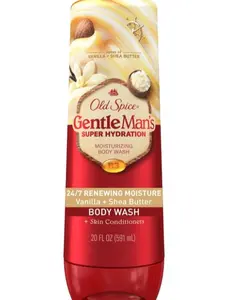 Old Spice GentleMan’s Super Hydration Body Wash for Men, Vanilla & Shea Butter, 20 oz – 24/7 Moisturizing, Gentle Skin Care
