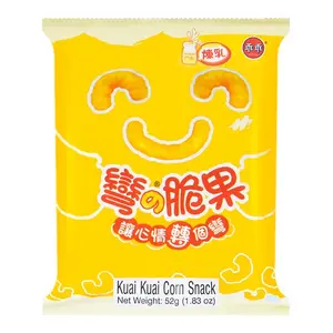 Kuai Kuai Crunchy Crispy Sweet Bite-Sized Corn Snack, Condensed Milk Flavor - 52g