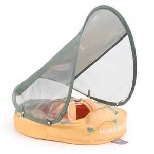 Heccei FoamCore Classic Safety Pumpkin Baby Float for 3M-2Y I UPF 50+ Removable Canopy