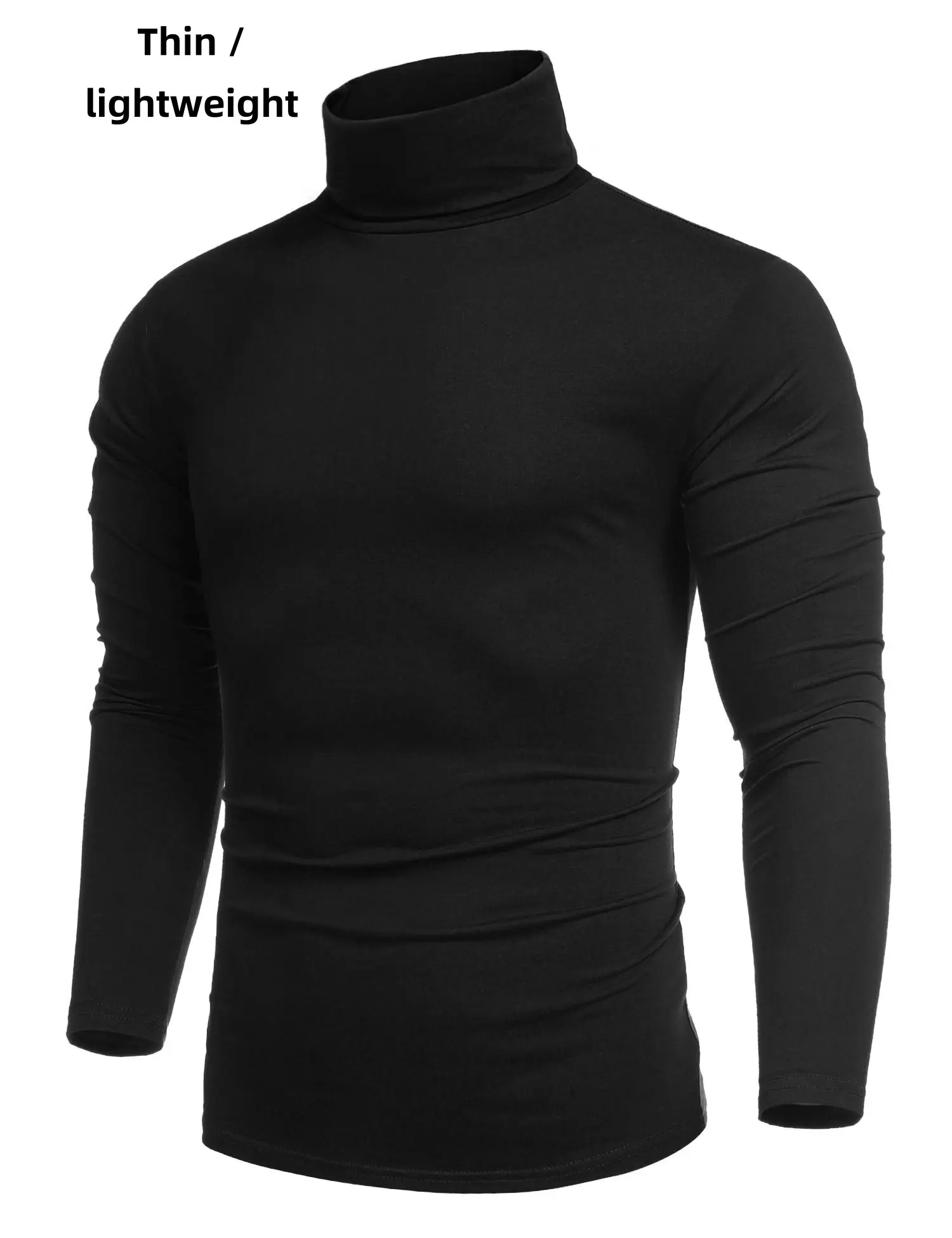 COOFANDY Fall Outfits Men's knitwear Men's Casual Slim Fit Turtleneck T Shirts Lightweight Basic Cotton Pullovers Classic Fashion Menswear Knit Runs Large Sweater Sweater