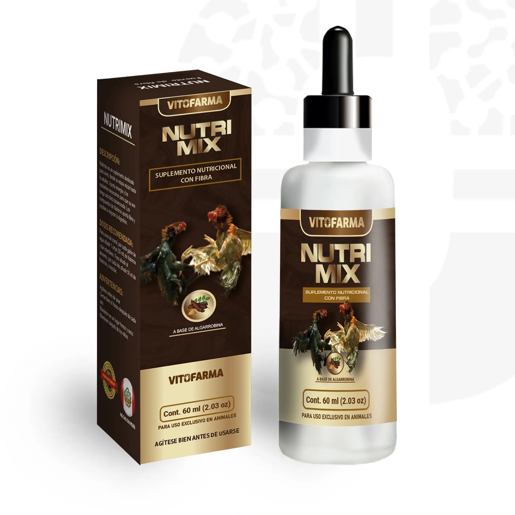 Carob Nutritional Supplement for Roosters Gamefowl and Chickens Daily Digestive & Conditioning Support