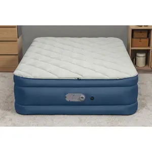 Sealy Air Mattress QUEEN AlwayzAire Tough Guard Duvet Top Built-in Dual Pump