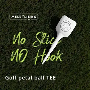 Melelinks Golf Ball Petal Tee, Chair-Shaped Golf Ball Marker, Plastic Golf Tee, Golf Accessories, Essential Golf Gear, Golf Hitting Aid