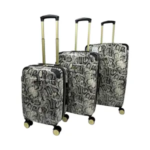 Jenni Chan Python 3-Piece Hardside Spinner Set
